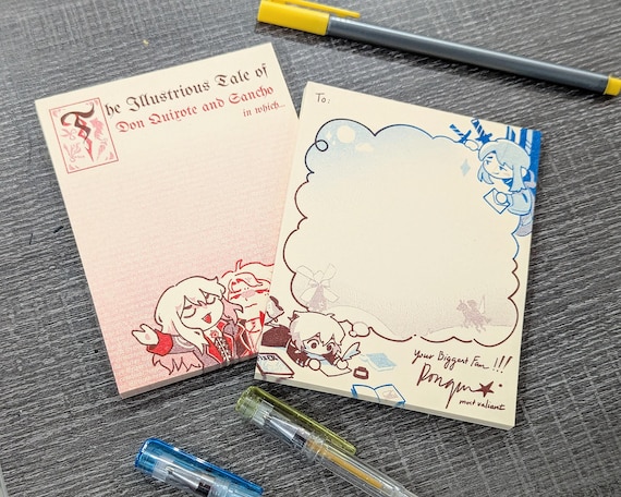 Don Quixote Riso Memopads (CANTO 7 SPOILERS) - Limbus Company