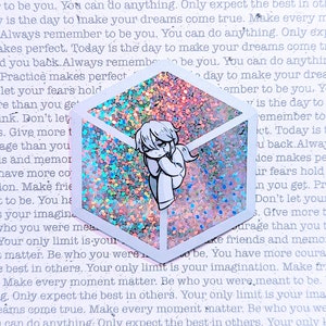 Adhesivo de vinilo holográfico con forma de punto - Soul Cube