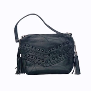 Purse with Studs Lambskin Leather