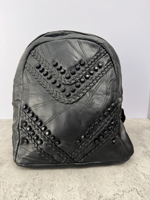 designer black leather backpack silver zippers Buy The Atlas and workday essentials Introducing The Rye Backpack -