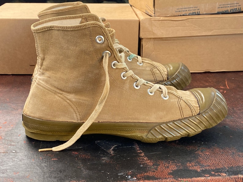 1940s CONVERSE Jungle Boot sz 11 fits 11.5 12 WWII Era Etsy