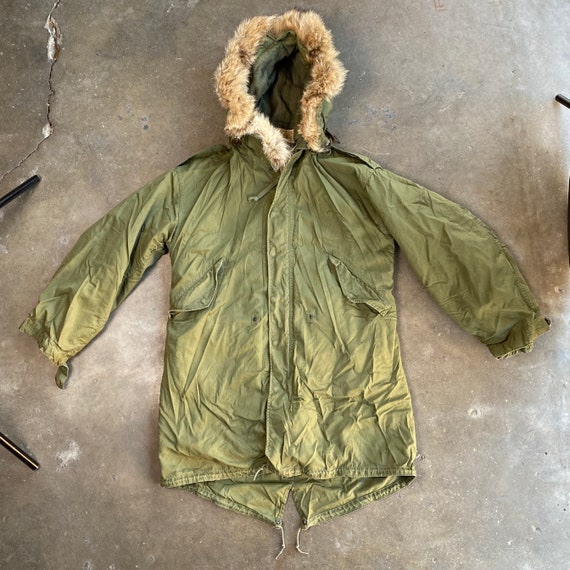 【返品送料無料】 80s u.s.army m-r parka tail fish m65 - モッズコート