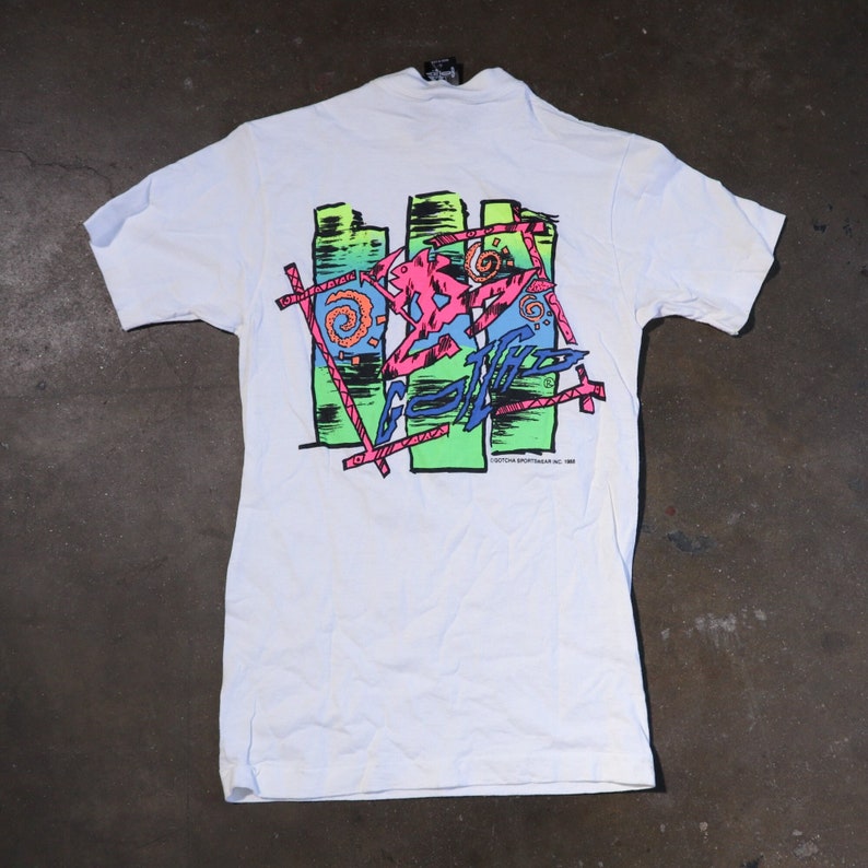 Vintage '80s GOTCHA Surf Tee Sz Youth 