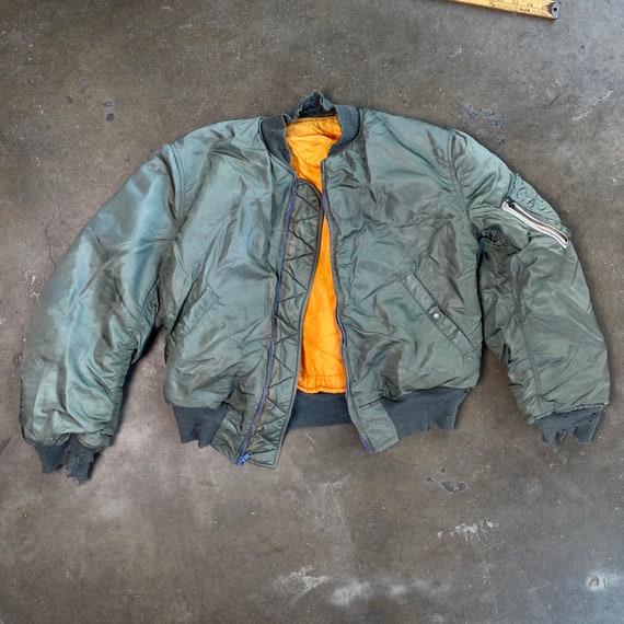 Usaf Ma 1 Green Vintage Flight Jacket By Greenbrier M Gem