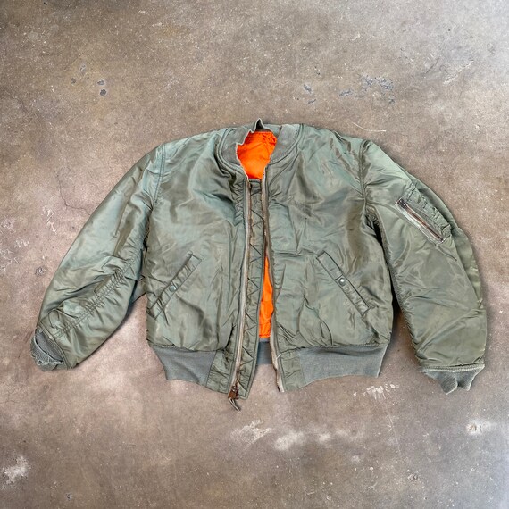 Usaf Ma 1 Green Vintage Flight Jacket By Greenbrier M Gem