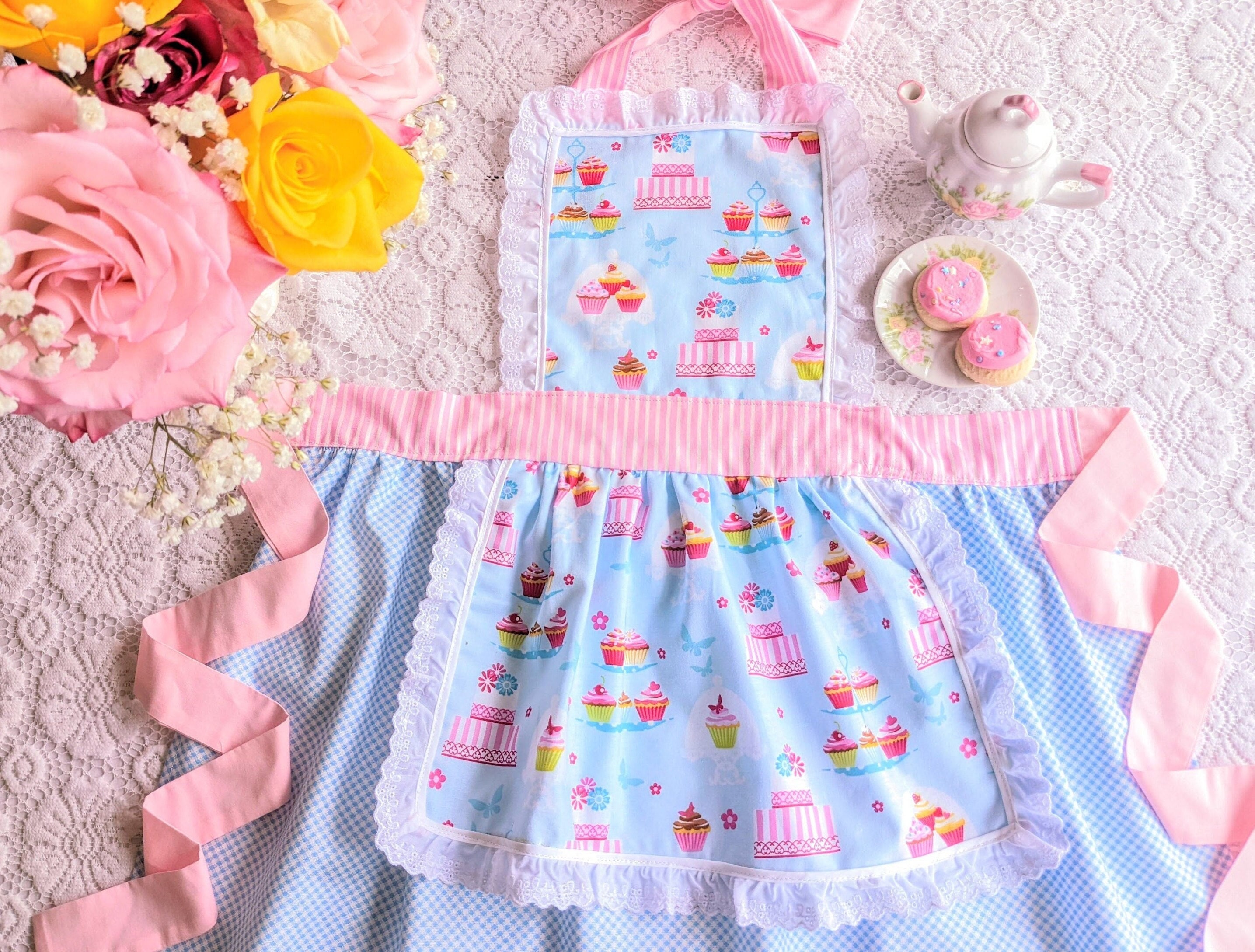 knee length dresses for ladies 50s Powder Blue Cupcake Dress main image 1