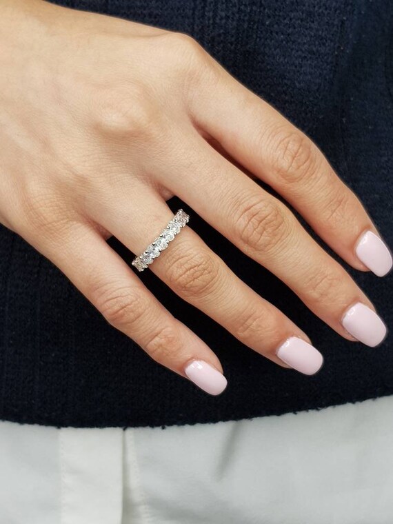 Oval Diamond Eternity Band 3 Carats Oval Eternity Band Oval