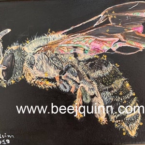 Honey Bee, Original firmado Fine Art Painting titulado, &quot;The Grand Honey Bee&quot; SOLD OUT (Giles disponibles)
