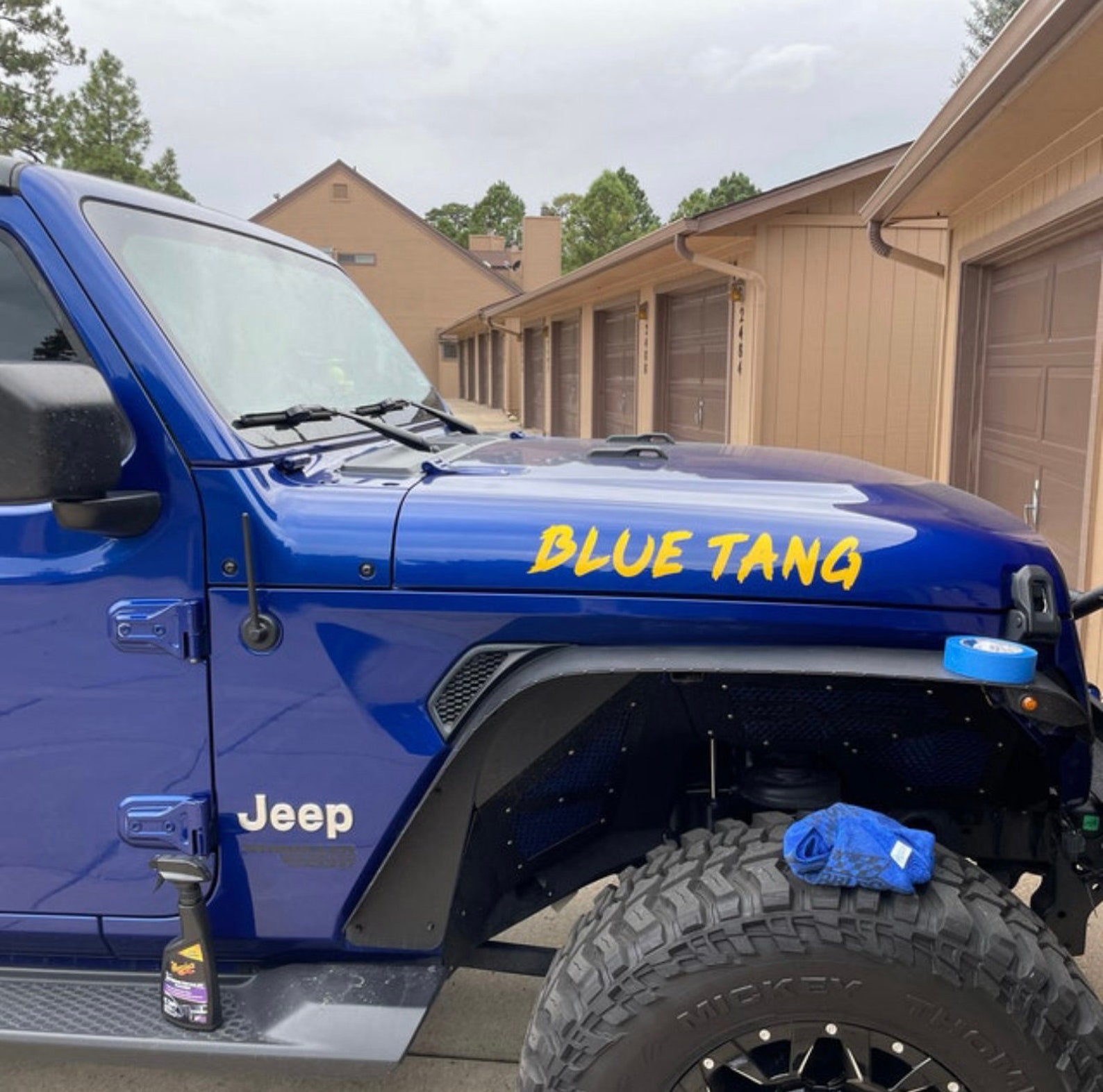 Custom Text Jeep Wrangler Hood Decal Jeep Hood Decal Etsy