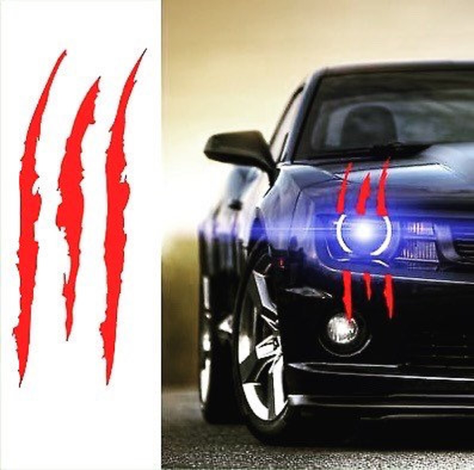 Cat Scratch Car Decal Etsy