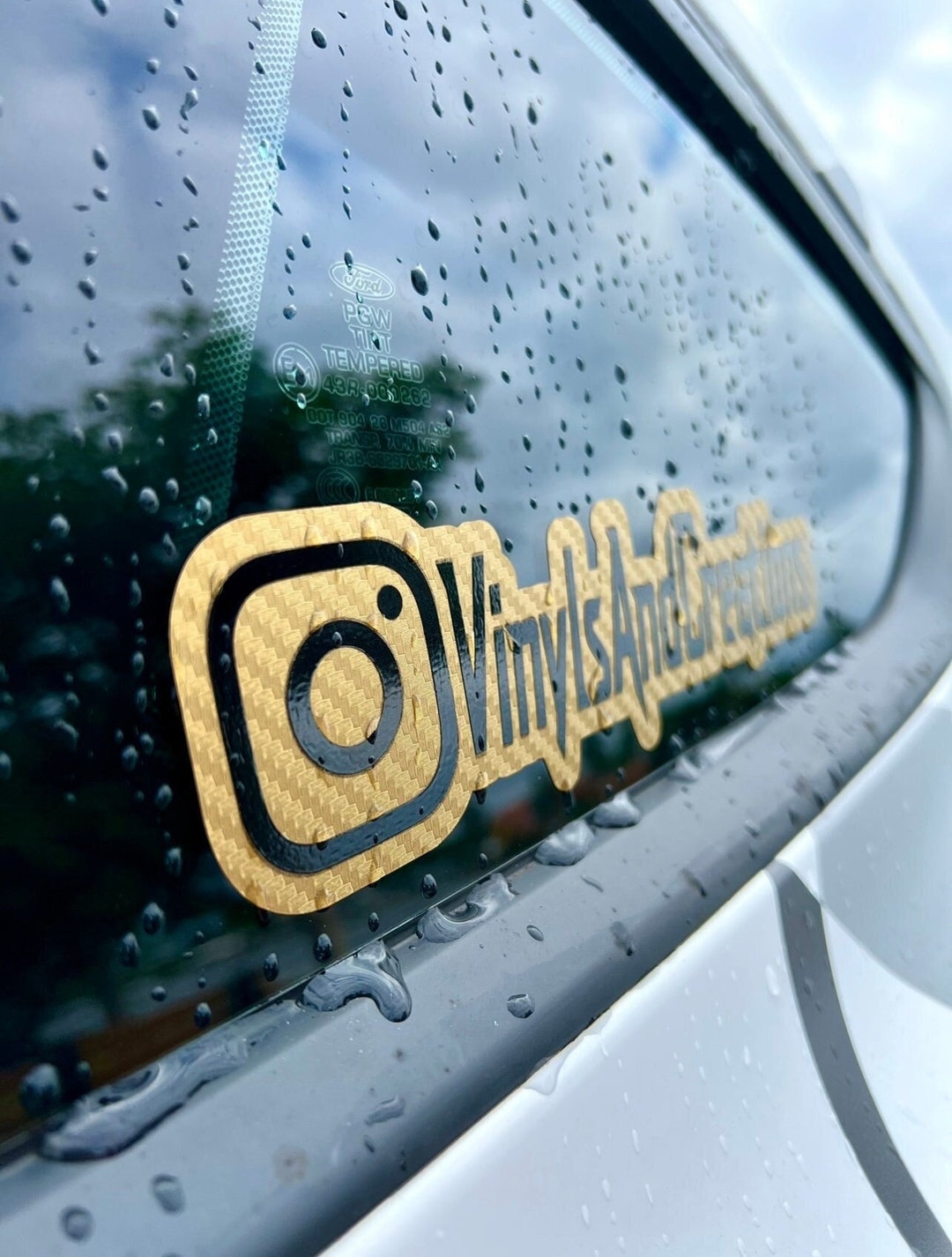 Carbon Fiber Instagram Decal Car Decal Gifts for Him Etsy