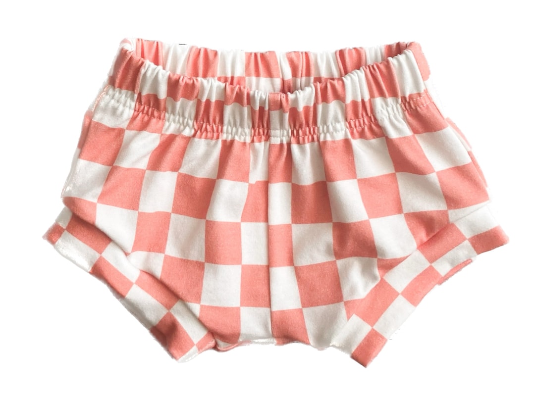 Checkered Baby Shorts Set