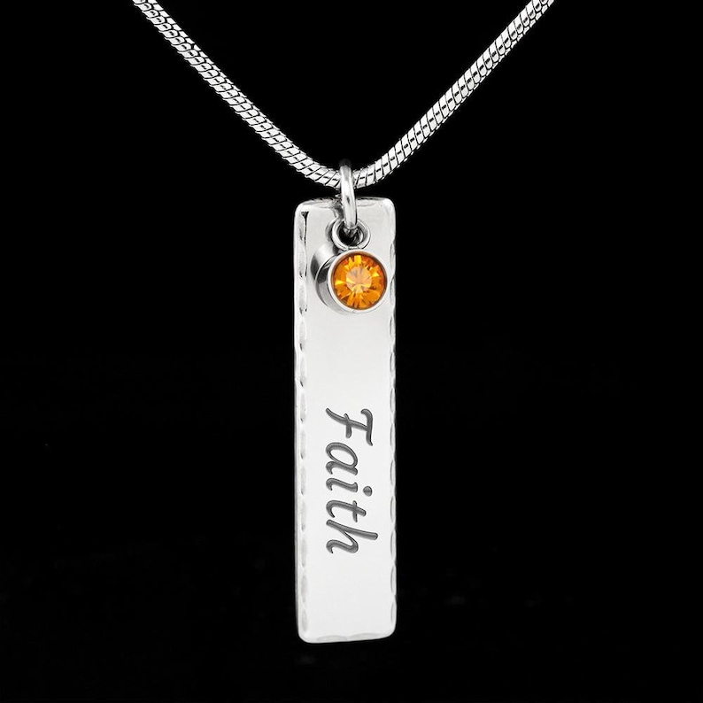 Customise It Gift Idea Birthstone Name Necklance
