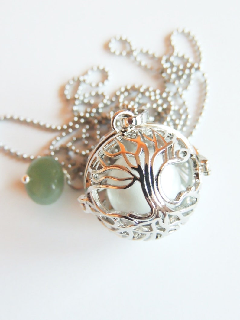 Mexican Bola with AVANTURINE STAINLESS STEEL Harmony ball Pregnancy Gift