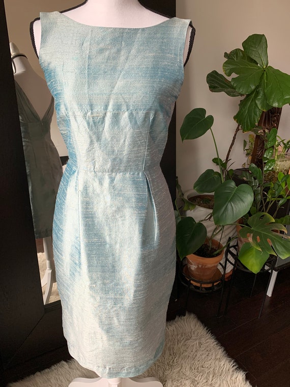 Vintage 50’s 60’s Silk woven dress.  Delicate cla… - image 7