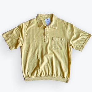 Vintage Men’s ribbed Polo shirt 80s 80s 90s