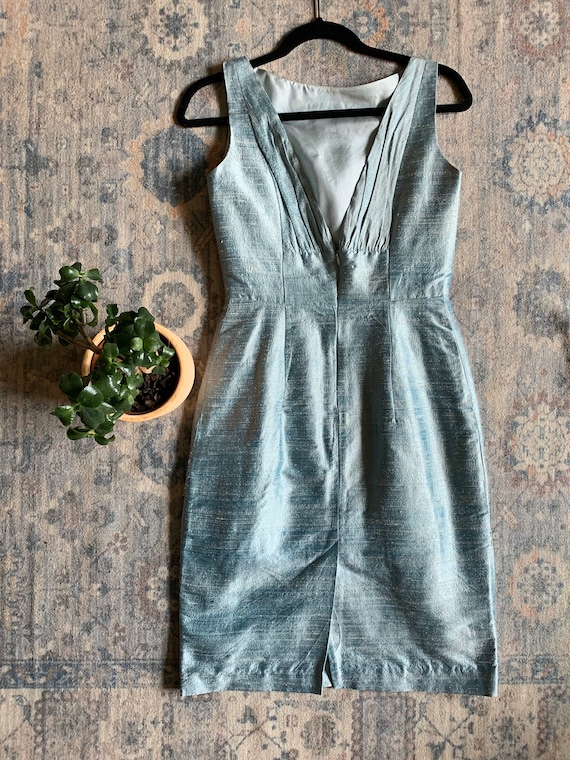 Vintage 50’s 60’s Silk woven dress.  Delicate cla… - image 2