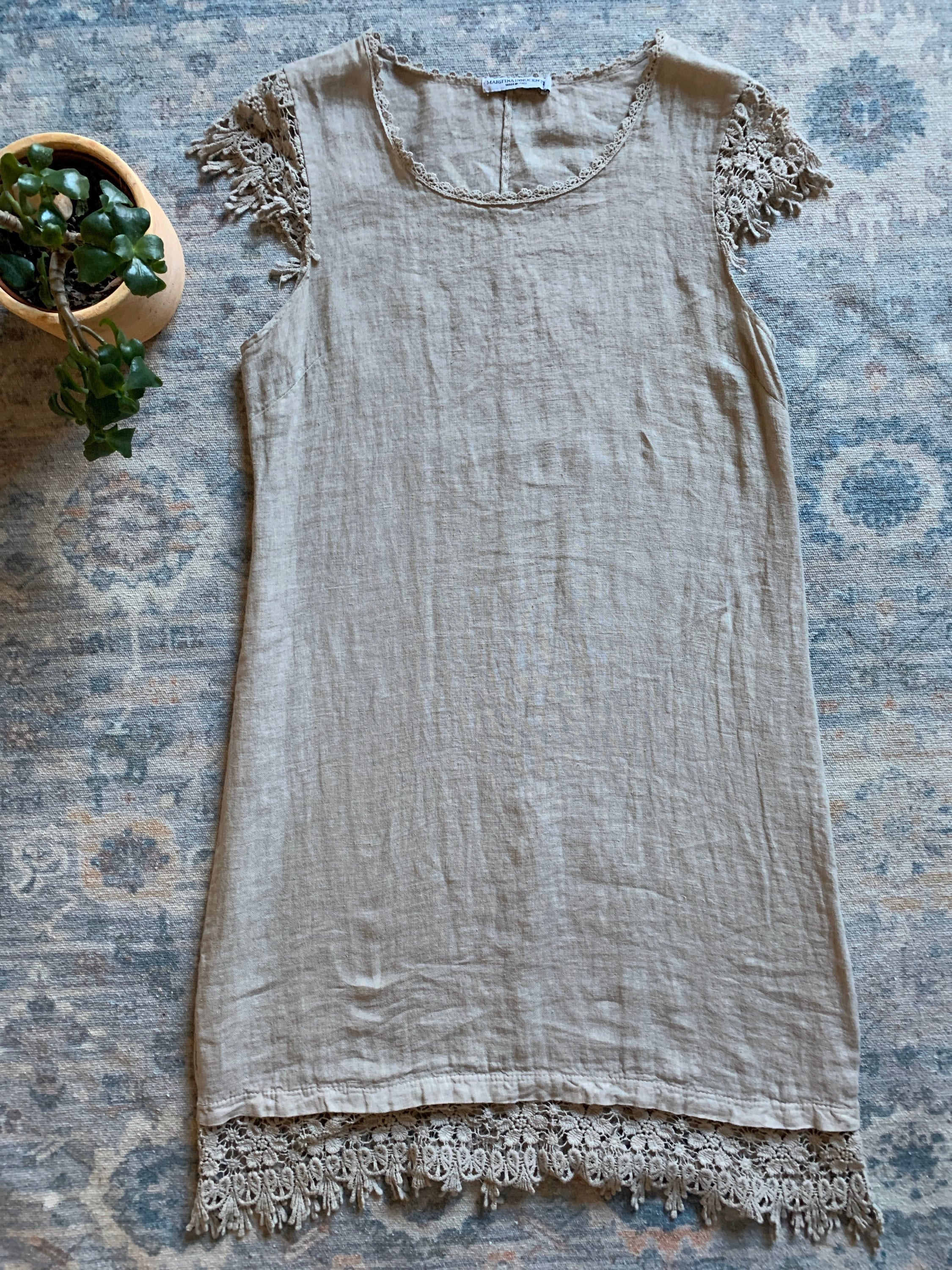 Italian Designer Martina Innocenti Linen Shift Dress. Made in Italy - Etsy