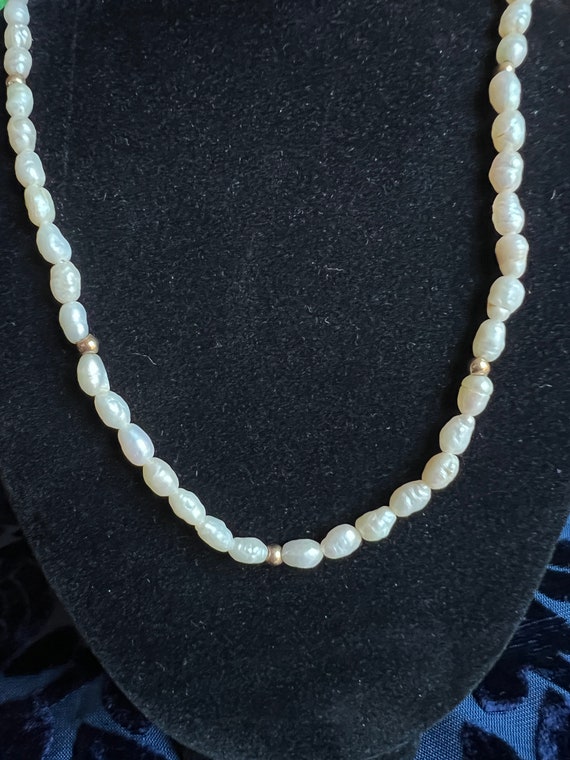 genuine rice pearls 14k Gem