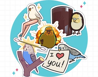 Budgie Meme Stickers