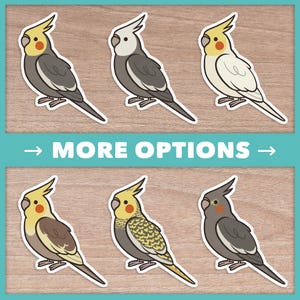 Cockatiel (Cuties) Stickers