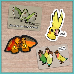 Stickers mèmes perroquet