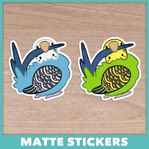 Pegatinas para acicalamiento de periquitos