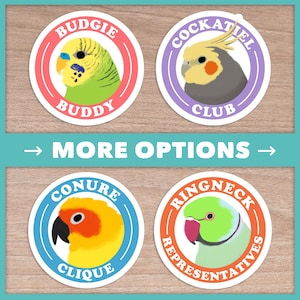 Parrot Species Club Stickers