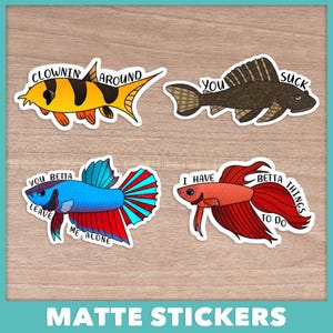 Cute Aquarium Fish Stickers