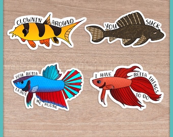 Cute Aquarium Fish Stickers