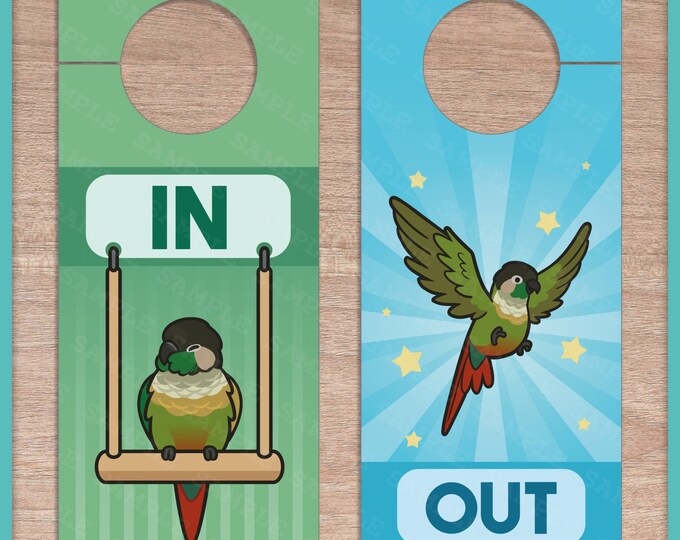 Dangling Green Cheek Conure Keychain Etsy