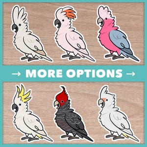 Stickers cacatoès (mignons)