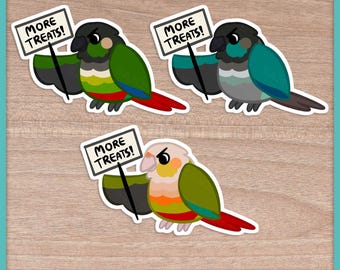 Conure (Pyrhurra) Protest Stickers