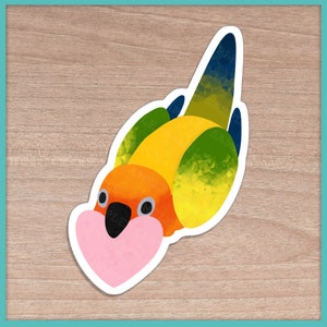 Sticker coeur ensoleillé