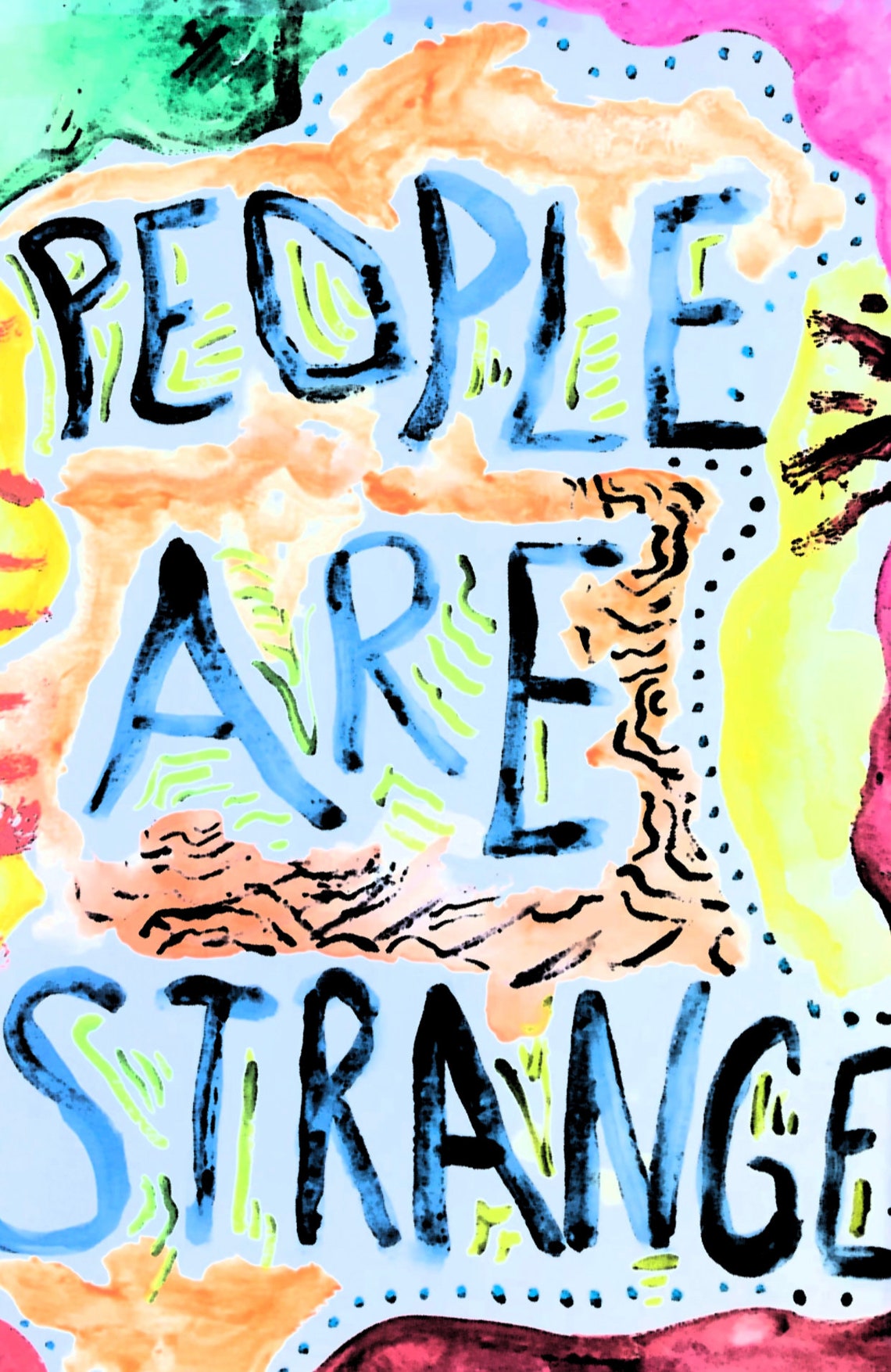 People are Strange Poster Print Etsy