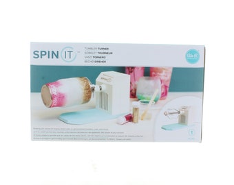 We R Memory Keepers Spin It Tumbler Turner - Motorized Rotary Drying Tool - Cup Turner Machine for Epoxy, Resin - Spinner for Crafts