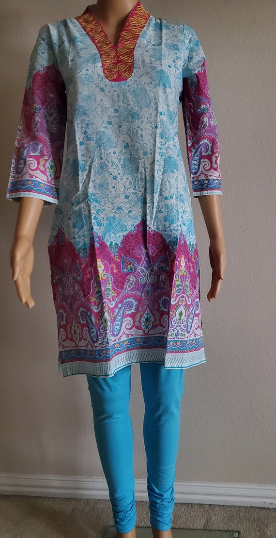 Classic Cream Color Cotton Fabric Casual Wear Full Sleeves Short Kurti