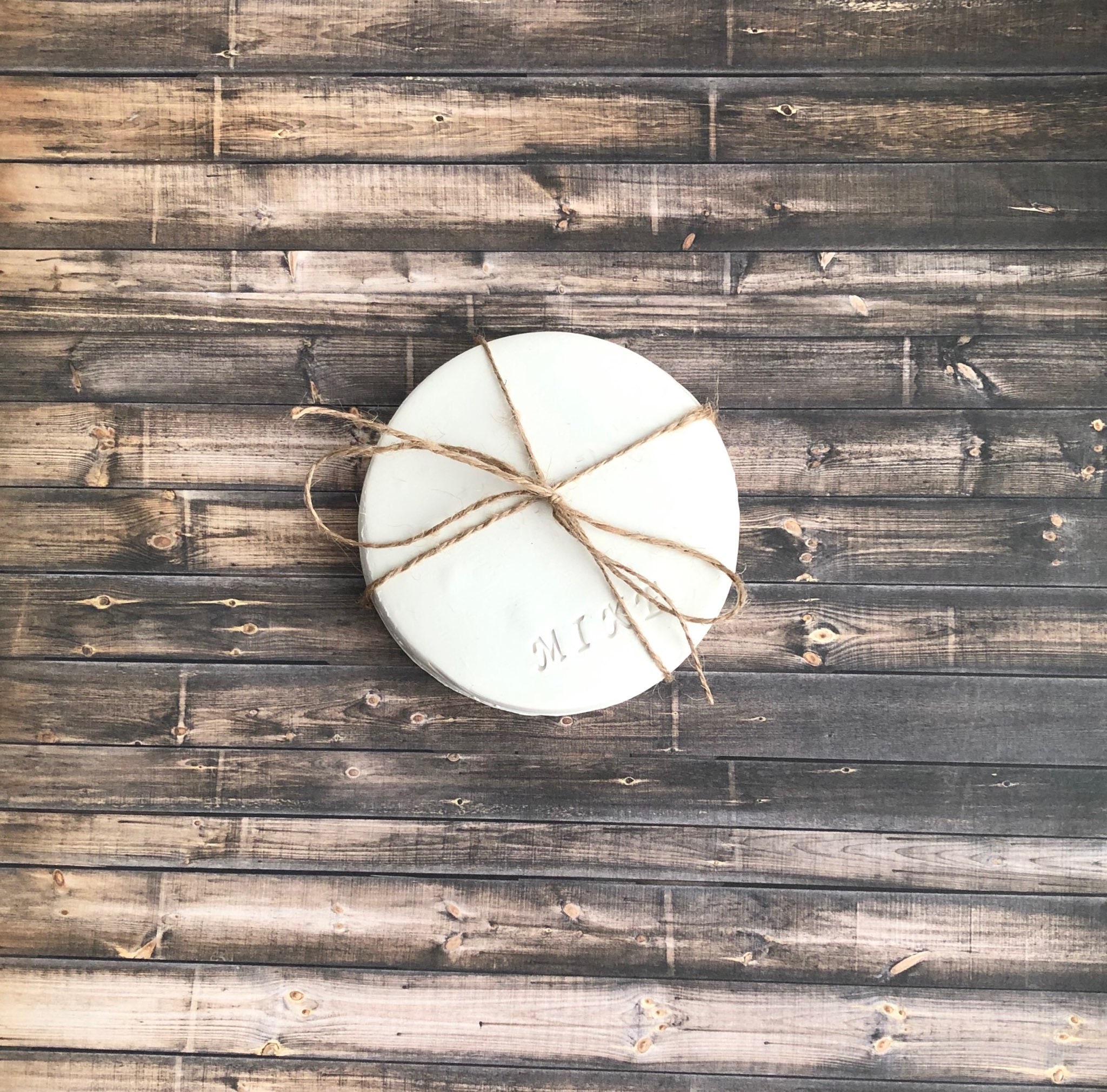 White ceramic coaster coasters personalized coasters Etsy