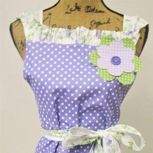 Ruffled Kitchen Apron: Shabby Chic Vintage Design, Adjustable Fit