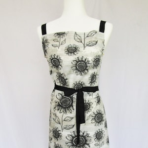 Sunflower Print Chef Apron: Handmade Cotton Full Coverage