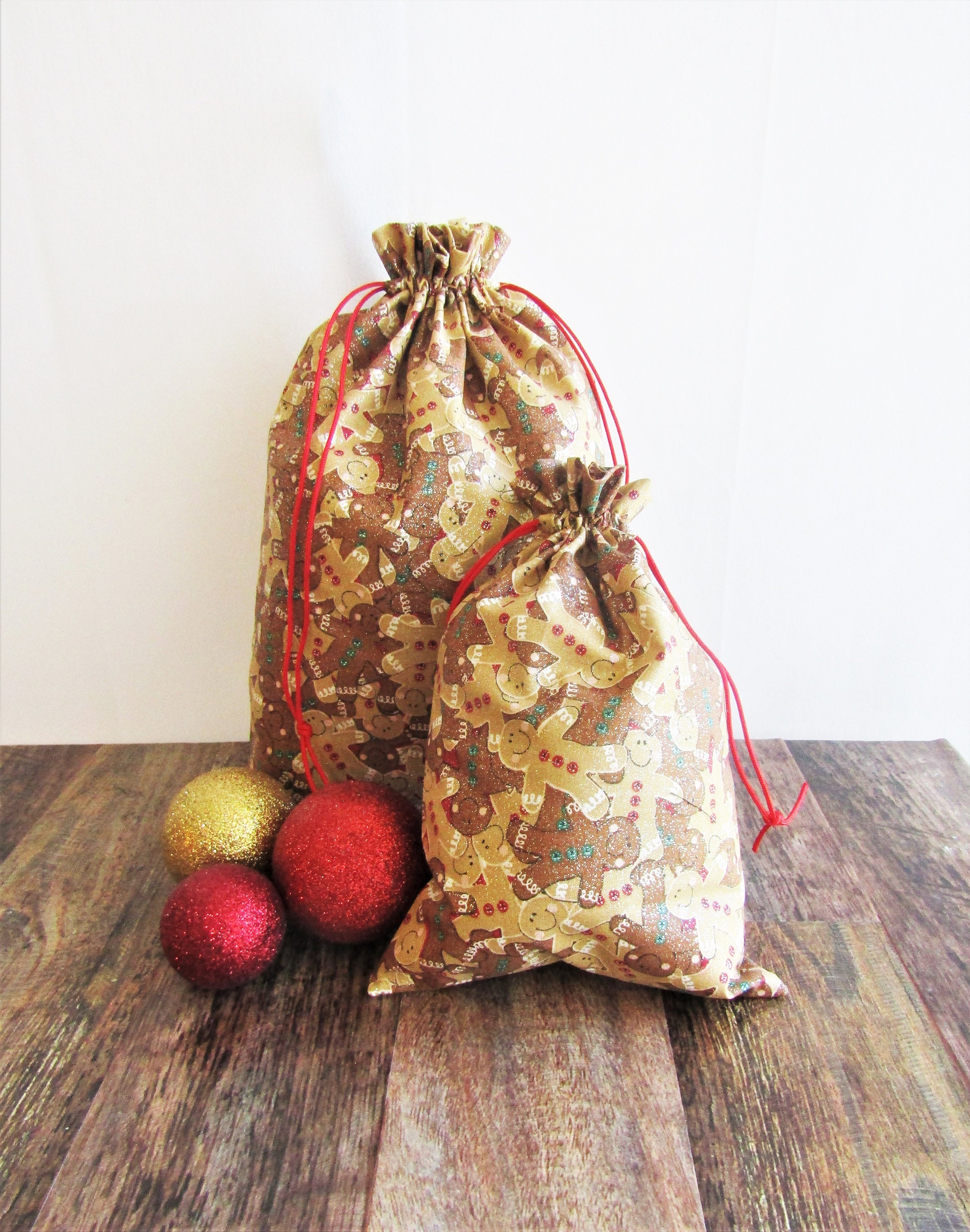 Gingerbread Man Drawstring Bag - Etsy