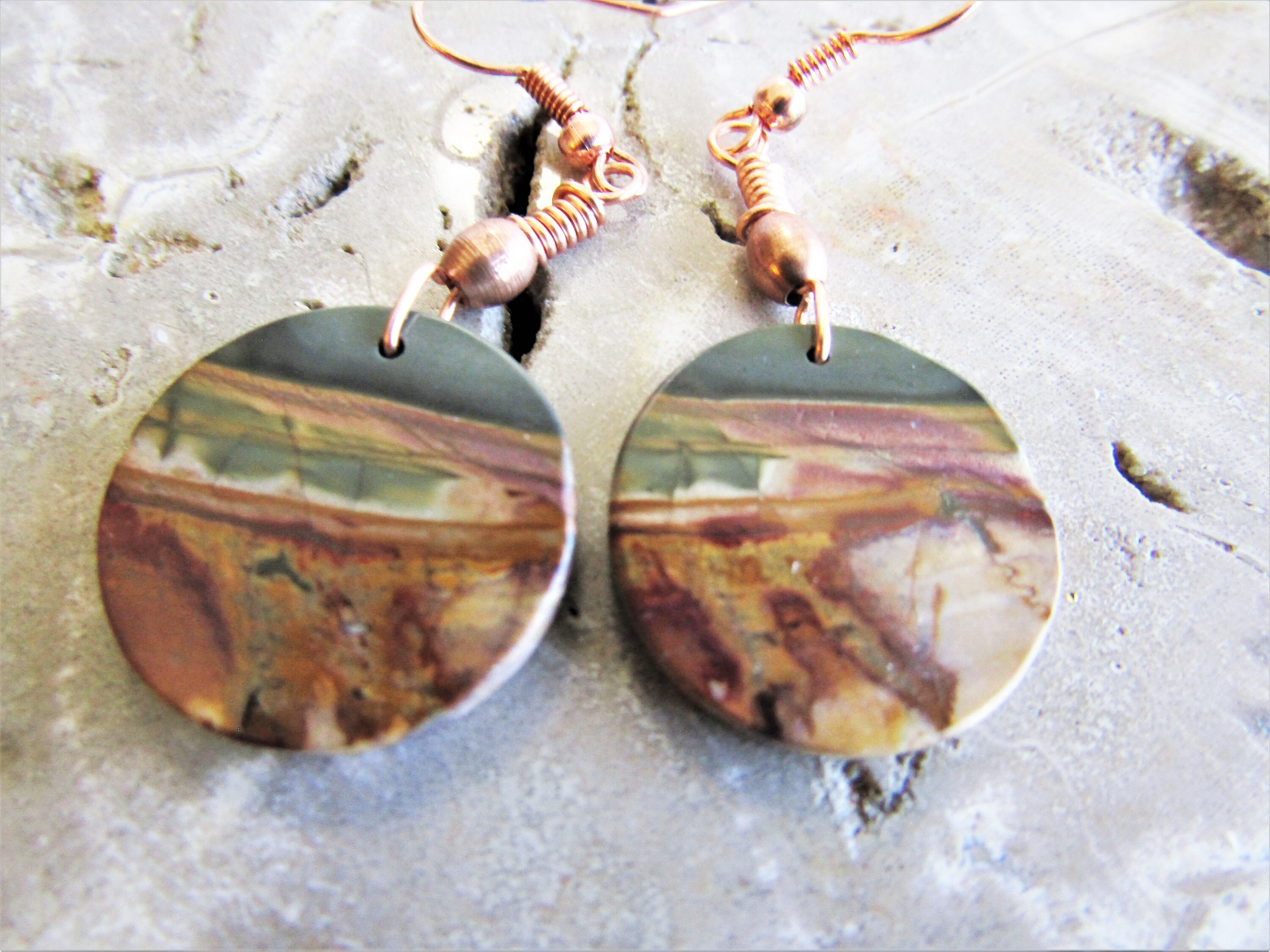 •EOWYN• red creek jasper talon + gold earrings main image 0
