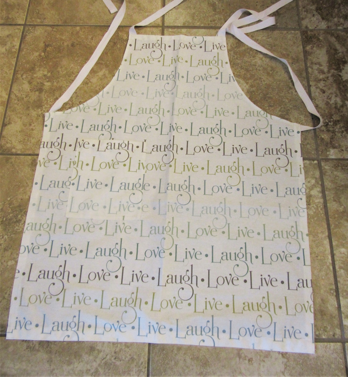 CHEF APRON Full Kitchen Apron WORD Print Apron Etsy UK