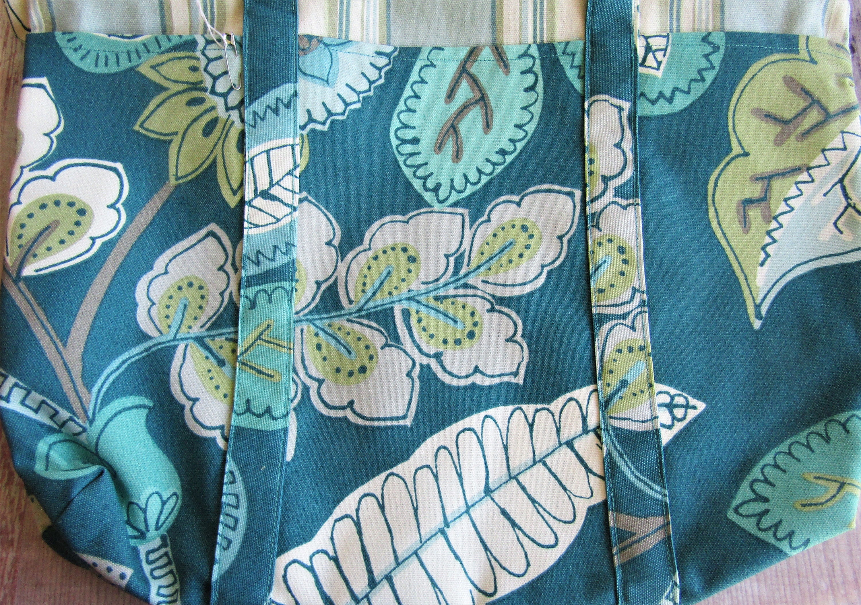 RETRO Print Market Bag With POCKETS Eco-friendly Fabric Tote - Etsy