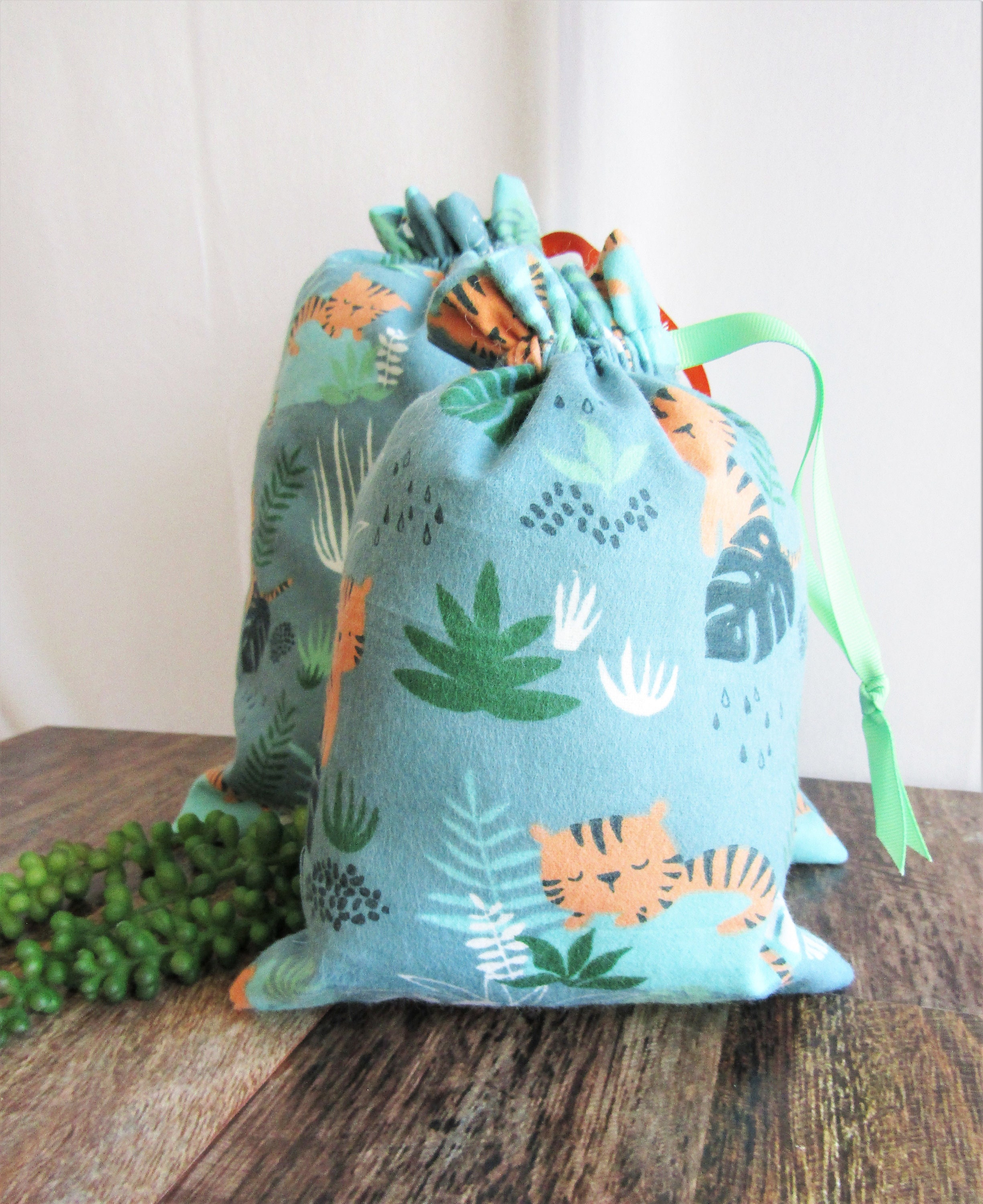 ECOFRIENDLY Gift Bags Kid's Gift Bags Tiger/jungle Etsy