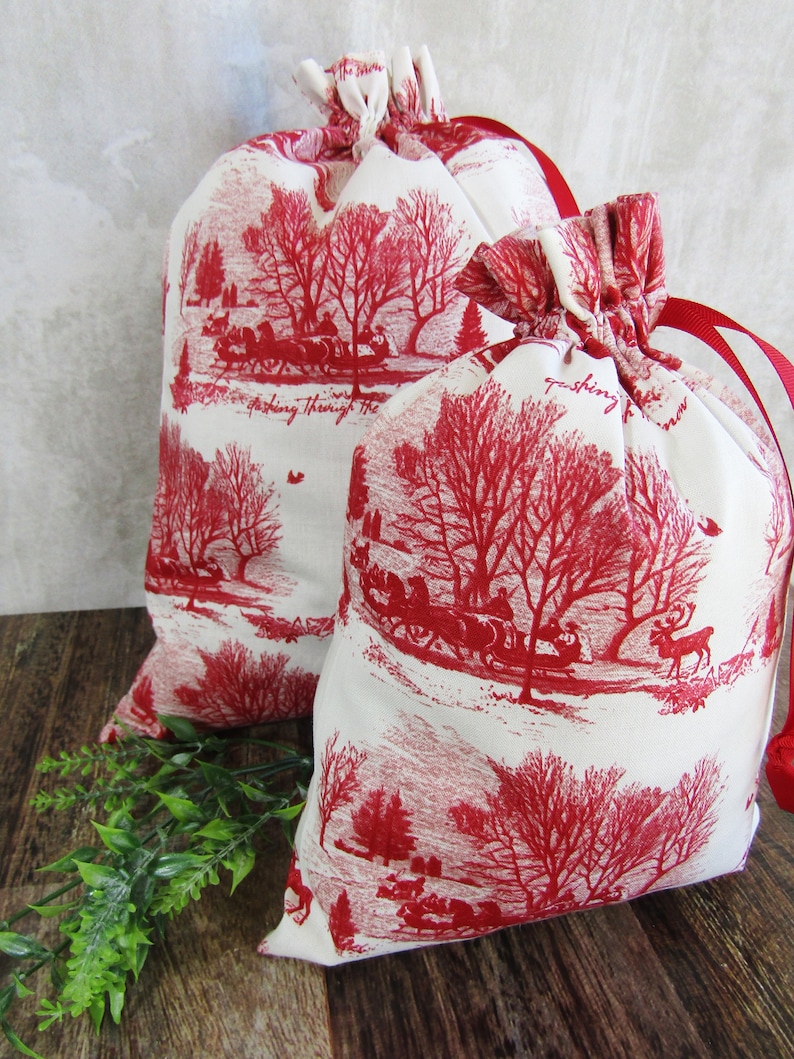 Ecofriendly Gift Bags HOLIDAY Fabric Gift Bags Vintage Etsy