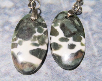 ZEBRA JASPER Earrings, Natural Stone Earrings, Minimalist Style Earrings, BOHO Earrings