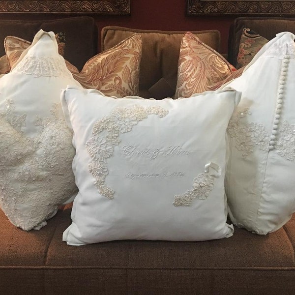 Wedding Dress Pillow Etsy