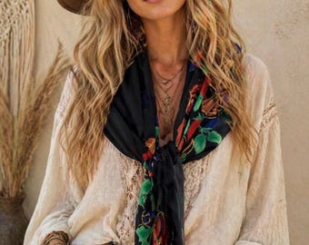 Vintage 70s Shawl Stevie Nicks Style Scarf