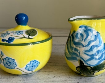 Vintage Milk Jug and Sugar Bowl with Lid | April Cornell